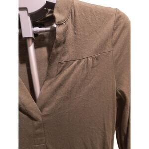 Banana Republic 3/4 sleeve Women's Small Olive Cotton Blend Tunic/Dress